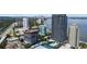 Aerial view of a waterfront community with high-rise buildings at 2912 W Santiago St # 2004, Tampa, FL 33629