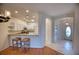 Bright kitchen features granite countertops and breakfast bar at 4271 Cascade Falls Dr, Sarasota, FL 34243