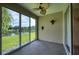 Peaceful screened patio overlooking a lake at 4271 Cascade Falls Dr, Sarasota, FL 34243