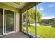Spacious screened patio with serene lake views at 4271 Cascade Falls Dr, Sarasota, FL 34243