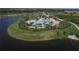 Aerial view of community pool and clubhouse at 14215 Kinglet Ter, Lakewood Ranch, FL 34202