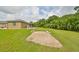 Beautiful backyard with a private putting green and sand trap, perfect for golfers at 17706 Bridlewood Ct, Parrish, FL 34219