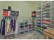 Large closet with ample shelving for shoes and clothes at 17706 Bridlewood Ct, Parrish, FL 34219