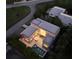 Top-down view of a modern home with a private pool, showcasing its unique design at 2945 Pyrula Dr, Longboat Key, FL 34228