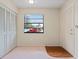 Entryway with wood-look floors, neutral walls, and closet at 4109 66Th Street W Cir # 4109, Bradenton, FL 34209