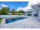 Relaxing pool area with patio and fence at 2234 Hibiscus St, Sarasota, FL 34239