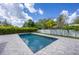 Refreshing rectangular pool and patio at 2234 Hibiscus St, Sarasota, FL 34239