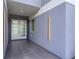 Modern entryway with double doors and sleek lighting at 2234 Hibiscus St, Sarasota, FL 34239