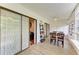 Sunroom with water views and access to patio at 184 Pineneedle Dr # 184, Bradenton, FL 34210