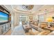 Spacious living room with comfy furniture and pool view at 7275 Lismore Ct, Lakewood Ranch, FL 34202