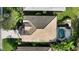 Bird's eye view of single-Gathering home with pool and landscaped yard at 7275 Lismore Ct, Lakewood Ranch, FL 34202