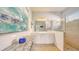 Spa-like bathroom with double vanity and walk-in shower at 7275 Lismore Ct, Lakewood Ranch, FL 34202
