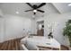 Home office with hardwood floors and a view into the living area at 353 Suwanee Ave, Sarasota, FL 34243