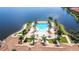 Large resort-style pool with lake views at 177 Vinadio Blvd, Nokomis, FL 34275