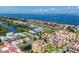 Beautiful aerial view of a waterfront community, featuring charming homes and stunning water views at 1450 Silvia Shores Dr, Apollo Beach, FL 33572