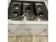 Stainless steel gas cooktop with five burners and sleek design at 9123 Isabella Cir, Parrish, FL 34219