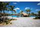 Large resort pool with waterfall at 17704 Gawthrop Dr # 402, Bradenton, FL 34211