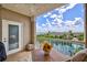 Spacious balcony overlooking the water and cityscape at 808 3Rd W Ave # 514, Bradenton, FL 34205