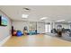 Fitness area with yoga balls, mats, and other exercise equipment at 808 3Rd W Ave # 514, Bradenton, FL 34205