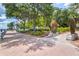 Landscaped walkway with unique metal sculptures near waterfront at 808 3Rd W Ave # 514, Bradenton, FL 34205