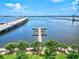 Private boat dock providing convenient access to the waterway at 808 3Rd W Ave # 514, Bradenton, FL 34205