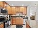 Eat-in kitchen boasting stainless steel appliances and granite countertops at 808 3Rd W Ave # 514, Bradenton, FL 34205