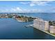 Stunning aerial view of waterfront property and surrounding area at 5200 Brittany S Dr # 602, St Petersburg, FL 33715
