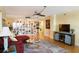 Spacious living area with built-in shelving and a comfortable sofa at 5200 Brittany S Dr # 602, St Petersburg, FL 33715