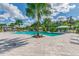 Inviting community pool with comfortable seating at 10417 Crooked Creek Ct, Parrish, FL 34219