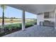 Outdoor kitchen with built-in grill and water access at 17931 Palmiste Dr, Bradenton, FL 34202