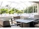 Relaxing pool area with seating and fire pit at 11061 Sandrift Ave, Englewood, FL 34224