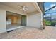 Inviting covered patio with brick pavers, perfect for outdoor relaxation at 13108 Swiftwater Way, Bradenton, FL 34211