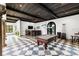 Game room with pool table and bar area at 3482 Flamingo Ave, Sarasota, FL 34242