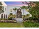 Grand estate exterior with ornate entryway at 3482 Flamingo Ave, Sarasota, FL 34242