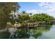 Private dock and mangrove-lined canal at 3482 Flamingo Ave, Sarasota, FL 34242