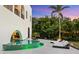 Stunning pool with a unique design and lighting at 3482 Flamingo Ave, Sarasota, FL 34242