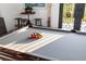 Detailed view of a pool table with billiard balls at 3482 Flamingo Ave, Sarasota, FL 34242