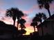 Stunning sunset view over the community landscape at 3500 El Conquistador Pkwy # 307, Bradenton, FL 34210