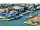 Waterfront property with private dock and lush landscaping at 549 Sloop Ln, Longboat Key, FL 34228