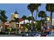 Upscale town square with shops and palm trees at 549 Sloop Ln, Longboat Key, FL 34228