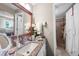 Spa-like bathroom with granite countertop and walk-in shower at 1477 Park Beach Cir # 13, Punta Gorda, FL 33950