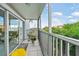 Screened balcony overlooks the community with partial water views at 1477 Park Beach Cir # 13, Punta Gorda, FL 33950