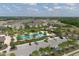 Aerial view of community pool and surrounding homes at 5228 Bentgrass Way, Bradenton, FL 34211