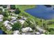 Aerial view showcasing home's location in a community setting at 2517 Glebe Farm Close # H-2, Sarasota, FL 34235