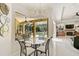 Dining area with backyard pool view at 14526 17Th E Ave, Bradenton, FL 34212