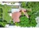 Bird's eye view of the house and its surrounding landscape at 839 40Th St, Sarasota, FL 34234