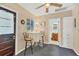 Cozy breakfast nook with adjacent bathroom access at 839 40Th St, Sarasota, FL 34234