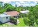 Aerial view showcasing the home's backyard and location at 839 40Th St, Sarasota, FL 34234