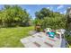 Spacious backyard with patio, grill, and lush greenery at 839 40Th St, Sarasota, FL 34234