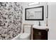 Clean bathroom with a single sink vanity and shower/tub combo at 3245 Beneva Rd # 104, Sarasota, FL 34232
